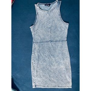 Denim mini dress